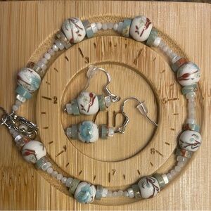 Bracelet and ear ring set